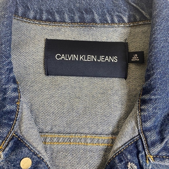 Calvin Klevin Unisex Jean Jacket L - Picture 3 of 10